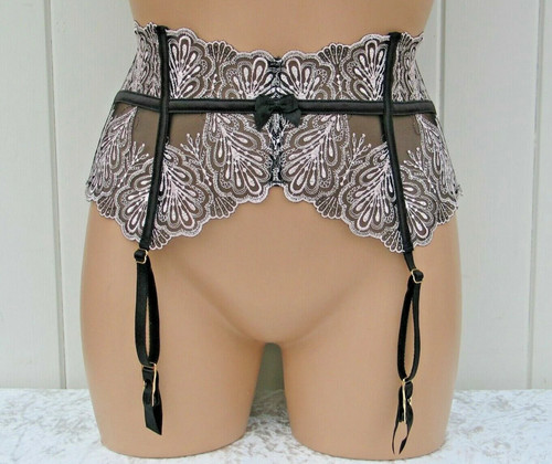 Suspender belt size black - 8,