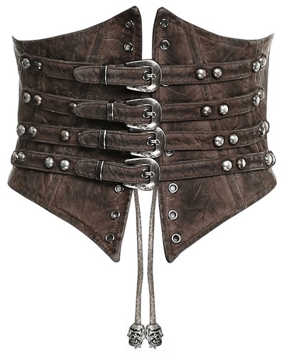 Punk rave steampunk corset - steampunk,