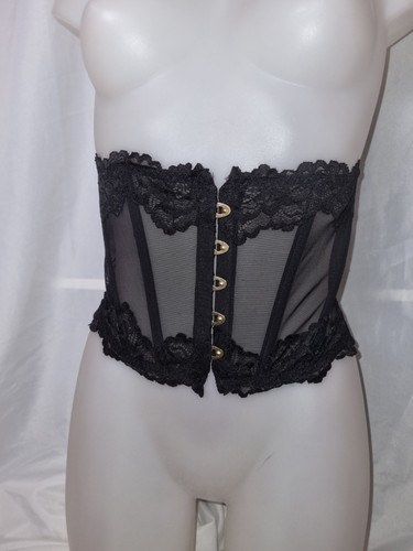 Gorgeous black boned waspie - gorgeous,