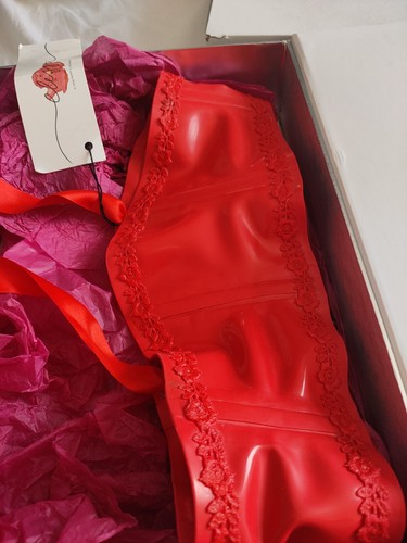 Elissa poppy latex waspie - latex, size